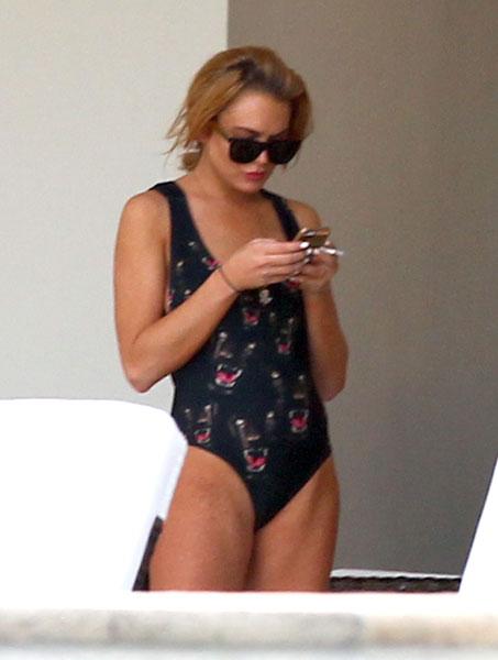 //lindsay lohan miami swim suit