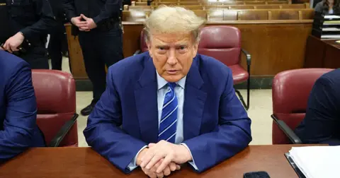 donald trump goes off rant judge merchan new york hush money trial