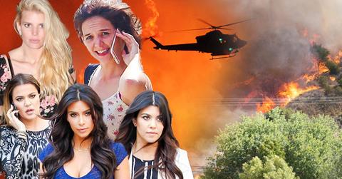 Wildfire Forces Celebrities To Abandon Homes