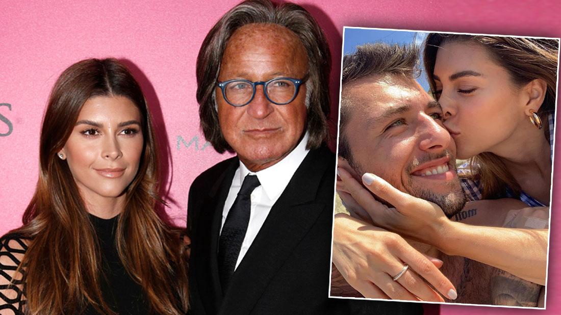 Shiva Safai with Mohamed Hadid on the Red Carpet, Inset Shiva Safai with New Boyfriend via Instagram