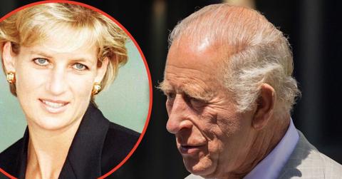 Split photos of King Charles and Princess Diana