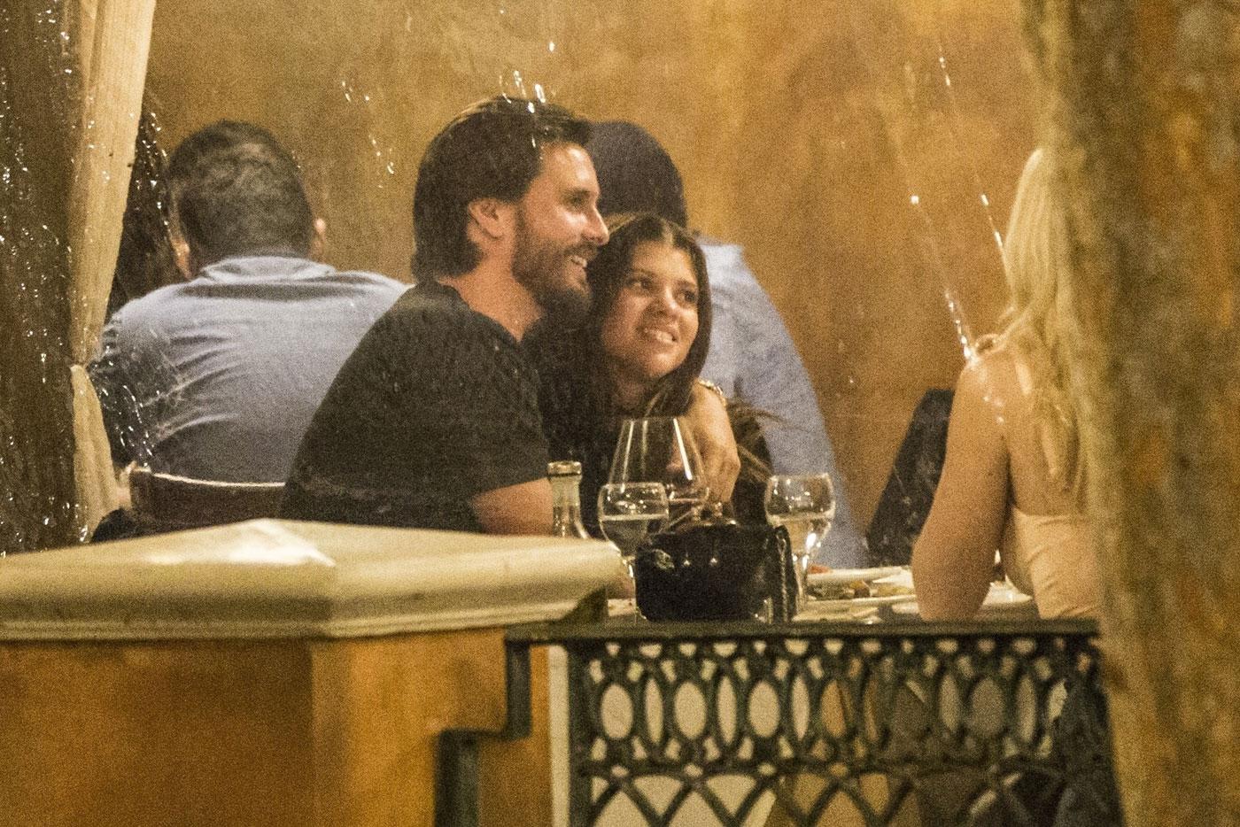 Sofia Richie Scott Disick date night wine