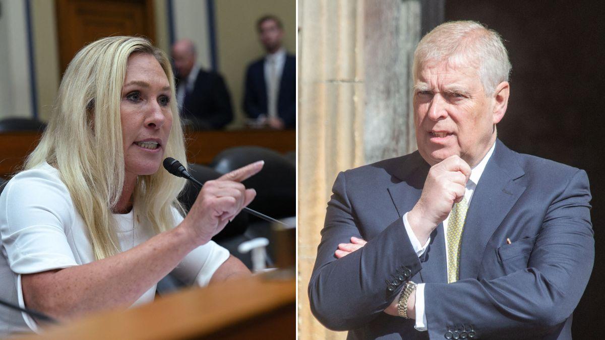 Photo of Marjorie Taylor Greene and Prince Andrew