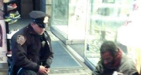 //homeless boots nypd