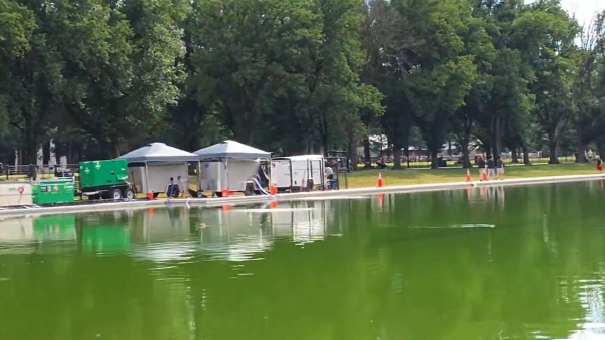 Crews have been working non-stop to clean the water before July 4.