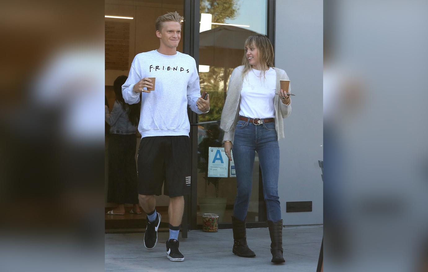 Miley Cyrus & Cody Simpson Step Out For A Coffee Date