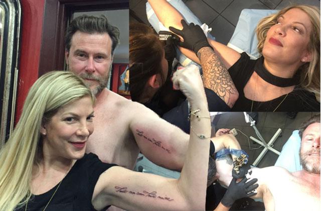 //Tori Spelling Dean McDermott Anniversary Tattoos pp