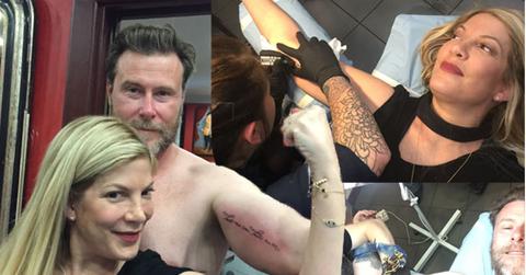 //Tori Spelling Dean McDermott Anniversary Tattoos pp