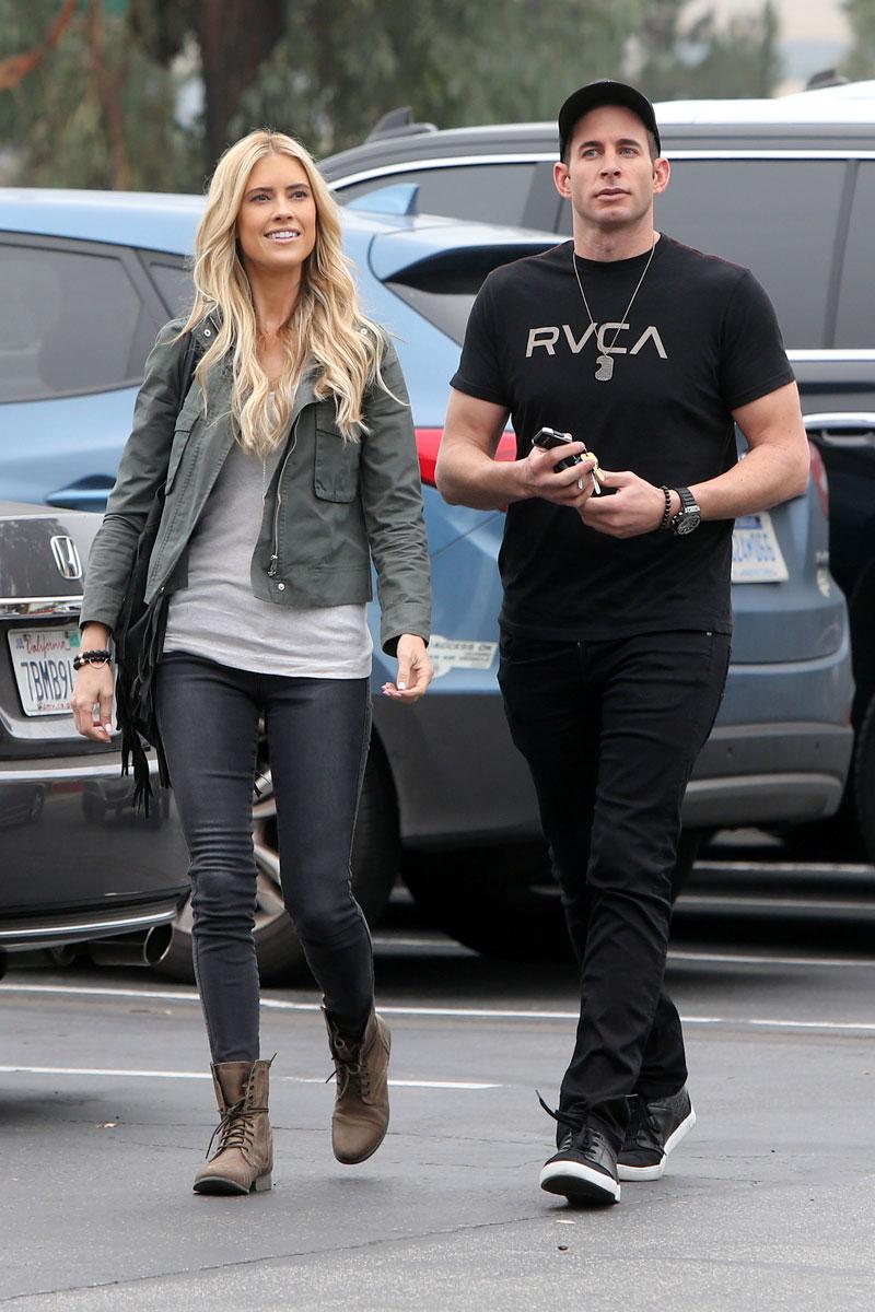 christina el moussa tarek el moussa split hug together reunite flip or flop