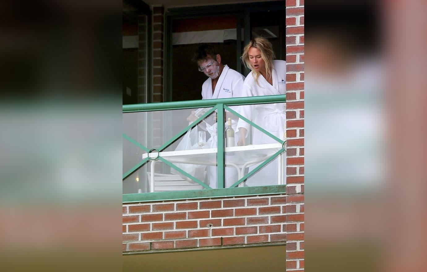 Dennis Quaid And Santa Auzina Have Spa Day