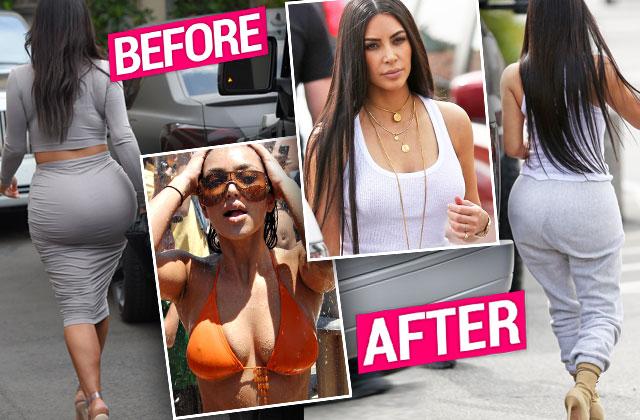 Kim Kardashian Plastic Surgery Boobs Butt Reduction Before After Pics