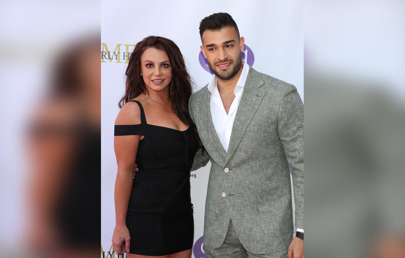 Britney Spears and Sam Asghari attend Daytime Beauty Awards Luncheon.