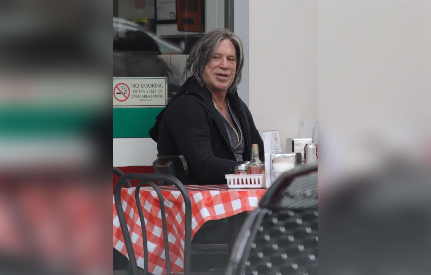 Mickey Rourke Long Hair Photos