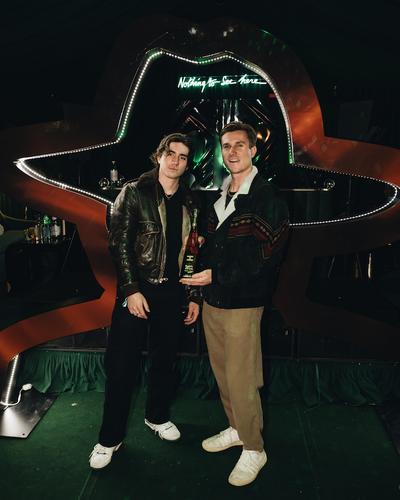 forester celebrates with tequila don julio at palm tree crews pre festival celebration in aspen on february photo credit joseph shaw socialcolorclub