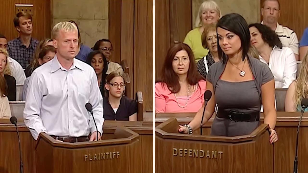 Screenshots of Dale Smith and Michelle Parker on 'The People's Court'