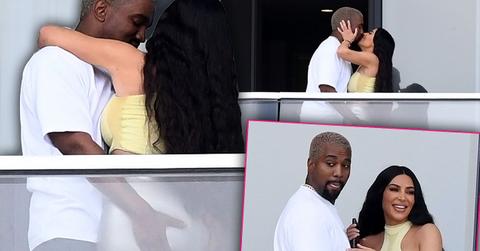 Kim Kardashian And Kanye West Pack On The PDA After Baby News
