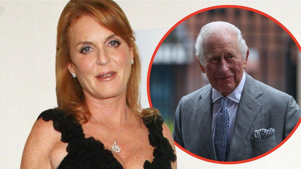 Split photos of King Charles and Sarah Ferguson
