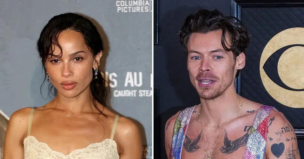 Photo of Zoë Kravitz and Harry Styles
