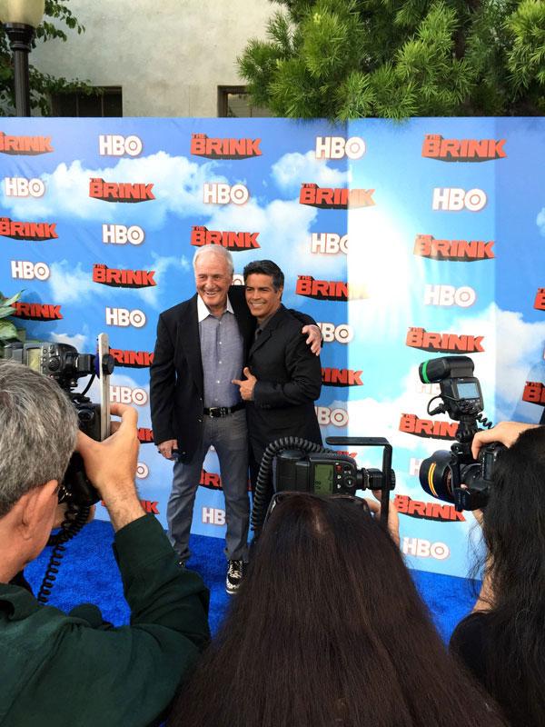 //Jerry Weintraub and Esai Morales The Brink Premiere