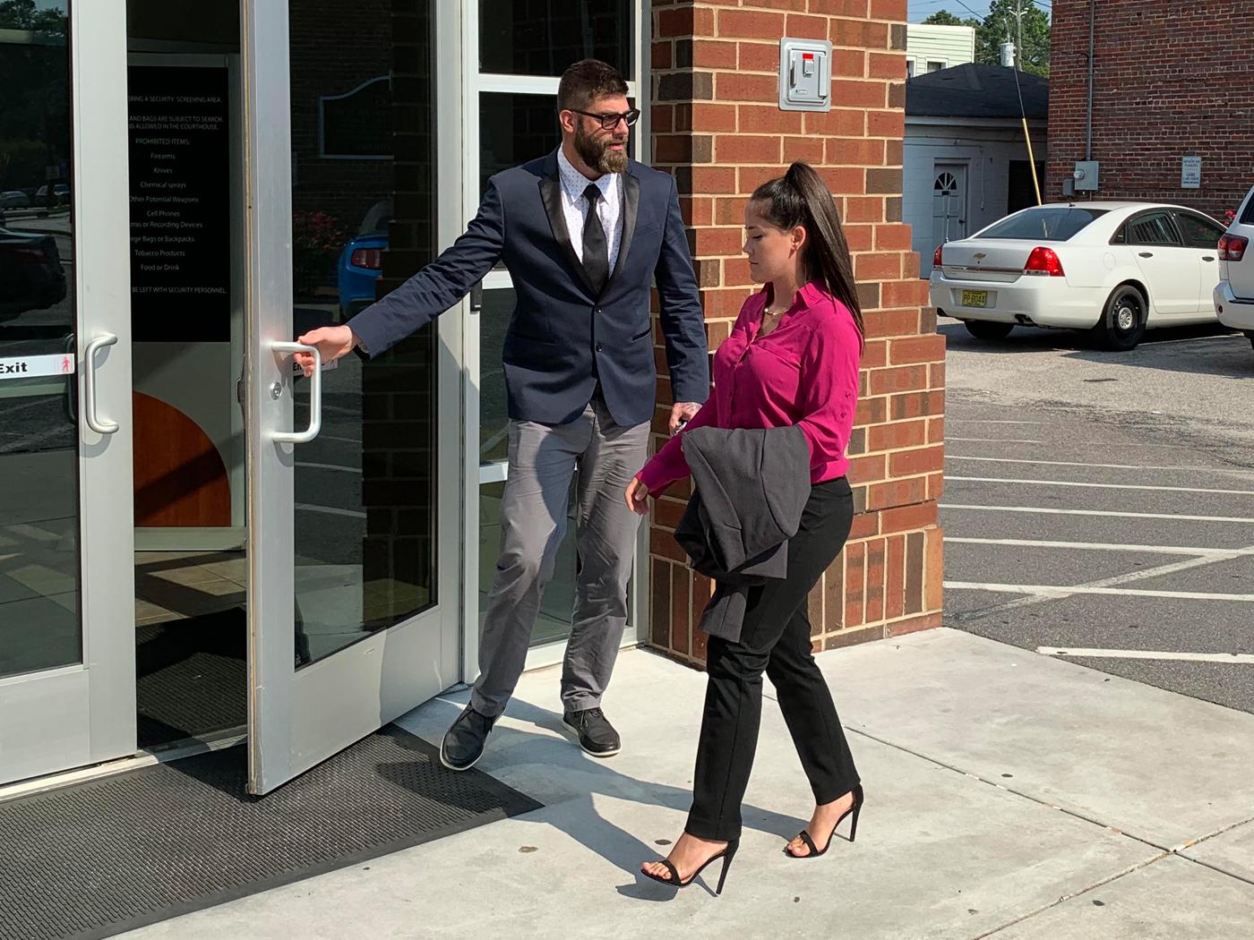 Jenelle Evans David Eason Outside Court