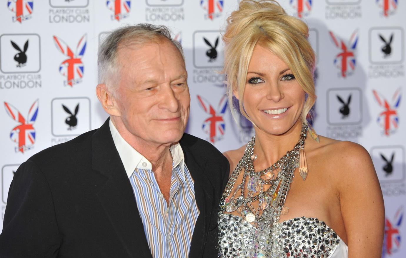 Hugh Hefner and Crystal Harris