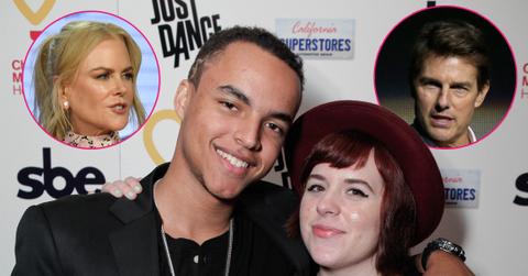 Connor Cruise and Bella Cruise attend Connor's 17th birthday party benefiting Children's Miracle Network Hospitals sponsored by California superstores Just Dance 3 and SBE at Hyde Staples on January 18, 2012 in Los Angeles, California. Inset left, Nicole Kidman, inset right, Tom Cruise.