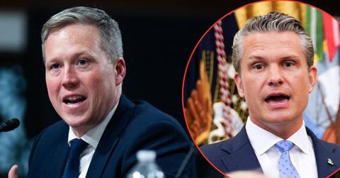 split image of Dan Driscoll and Pete Hegseth