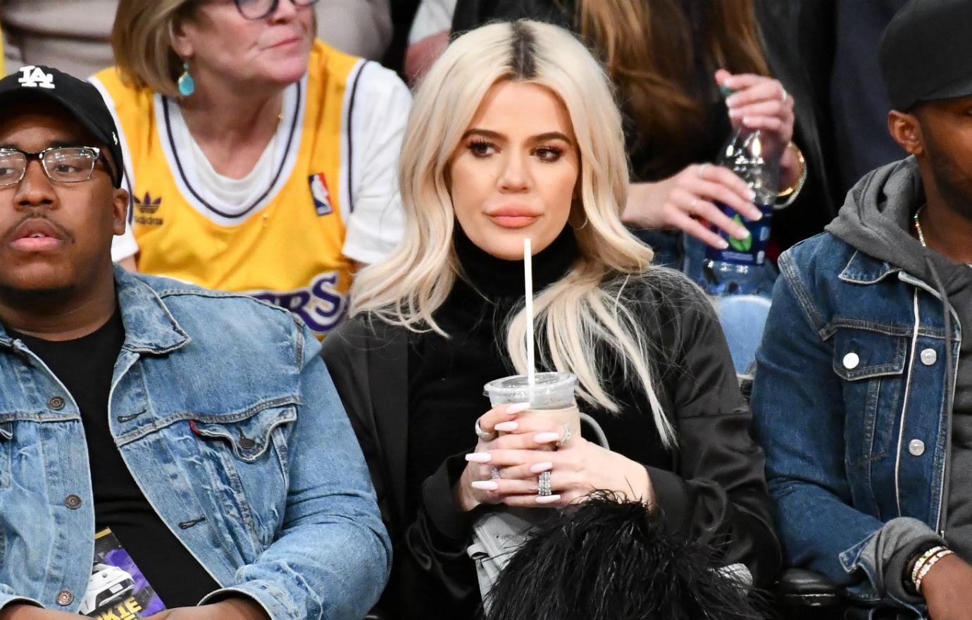 Khloe Kardashian attended a basketball game between the Los Angeles Lakers and the Cleveland Cavaliers at Staples Center on January 13, 2019 in Los Angeles, California