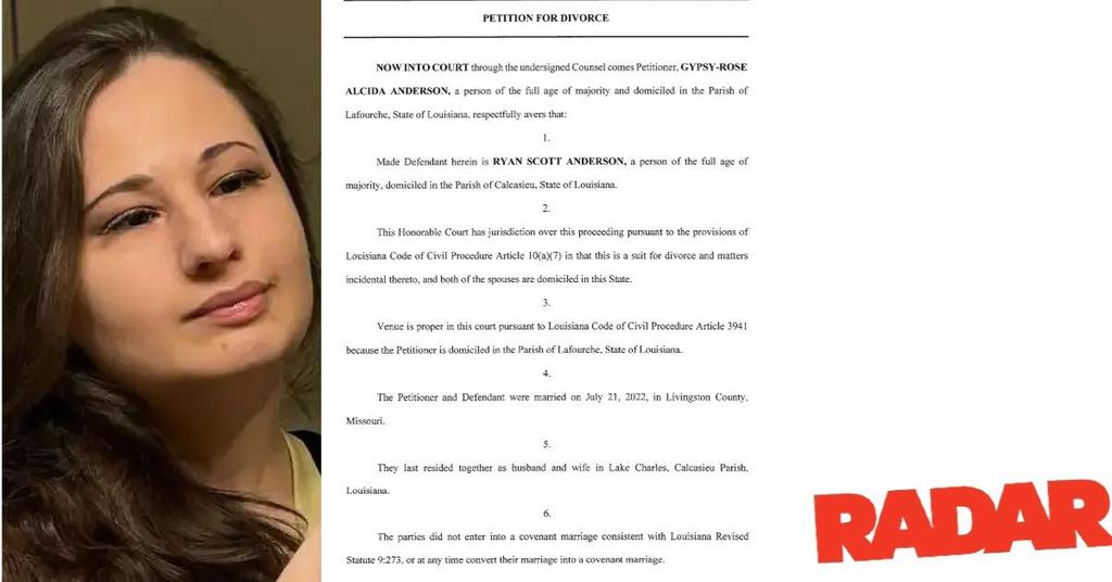 READ Gypsy Rose Blanchard's Shocking Divorce Docs