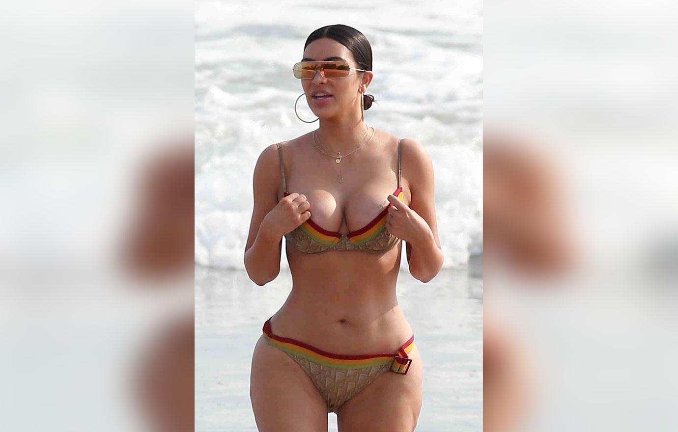 //kim kardashian kourtney kardashian nude bikini cellulite