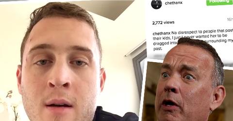 //tom hanks son chet daughter confession pp