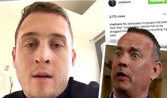 //tom hanks son chet daughter confession pp