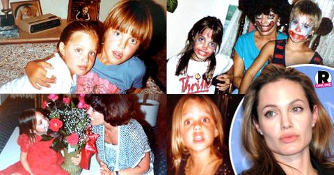 Angelina Jolie Childhood Photos Clown Makeup James Haven