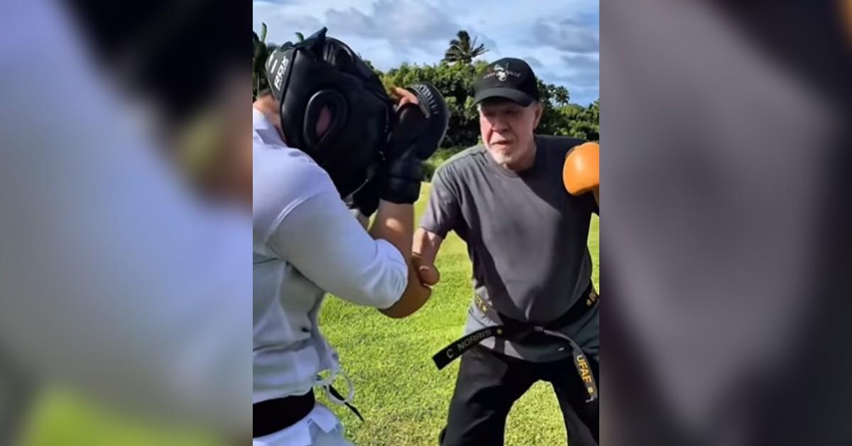 Chuck Norris was training well into his 80s before his death.