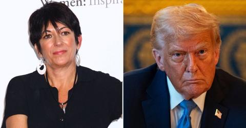 Photo of Ghislaine Maxwell, Donald Trump