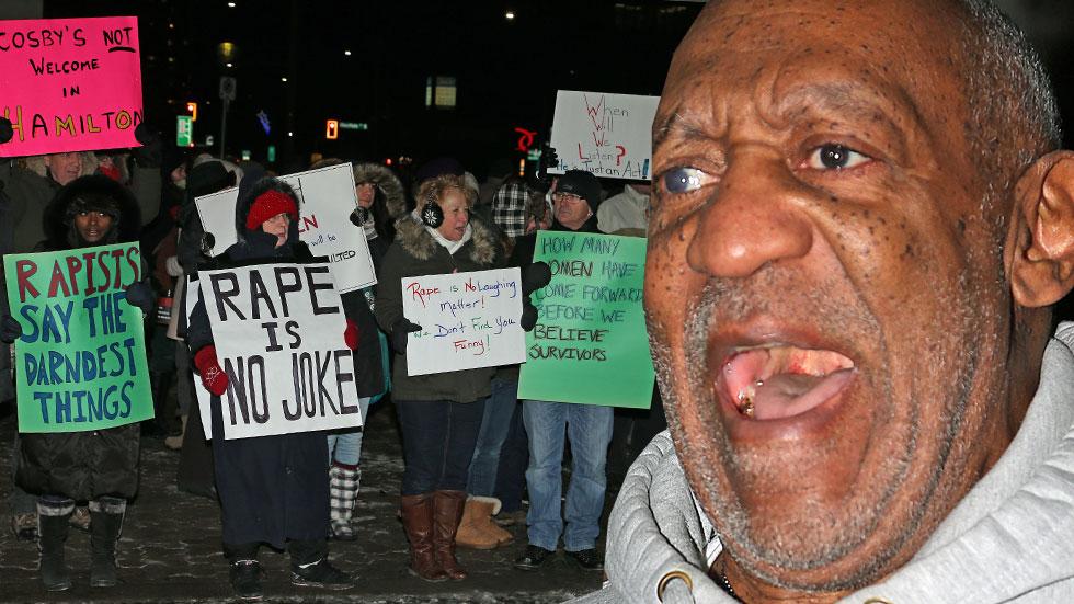 Protesters At Bill Cosby's Show In Canada