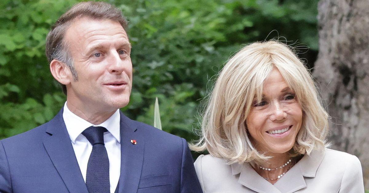picture of Emmanuel Macron and Brigitte Macron