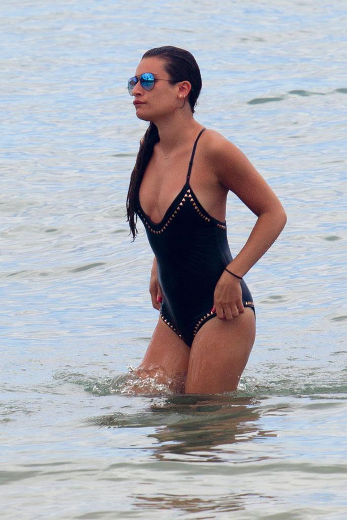 //lea michele bathing suit body maui