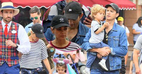 Ashton Kutcher Celebrates Daughter's Birthday At Disneyland