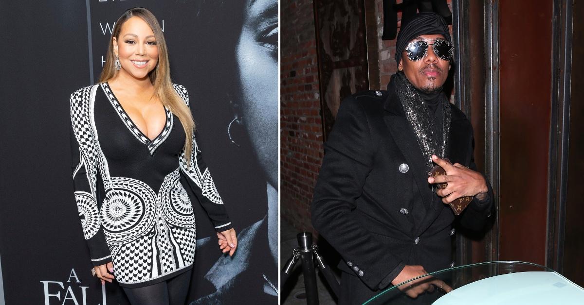 Mariah Carey Steps Out In Gold Heels After Nick Cannon Welcomes Baby