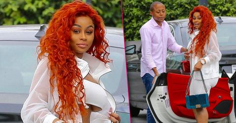 Blac chyna red hair new ferrari