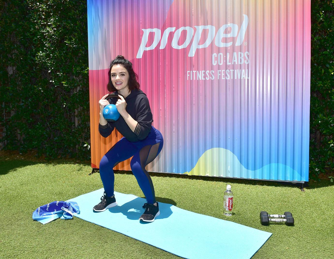 Lucy Hale Trains for the Propel Co:Labs Fitness Festival