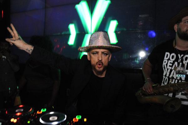 //celebrity hot party spots boy george