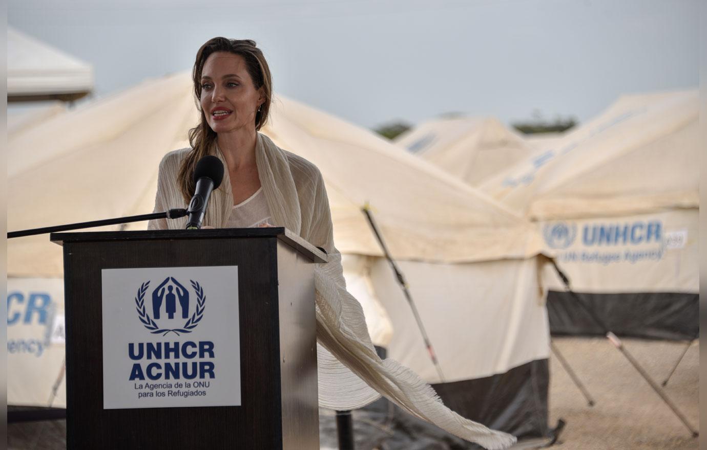 Angelina Jolie Visits Refugee Camp