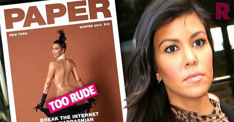 //kourtney kardashian reportedly finds kim paper magazine nude shoot disgusting pp sl