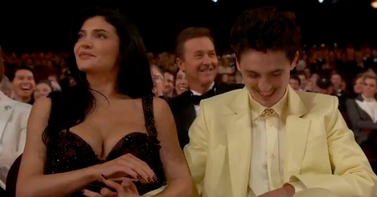 kylie jenner timothee chalamet oscars