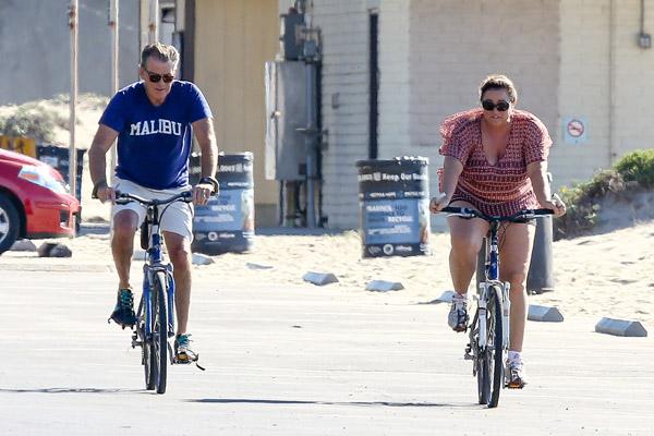 Pierce Brosnan Wife Keely Shaye Smith Bike