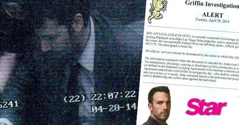 //ben affleck securty camera footage caught card counting wide