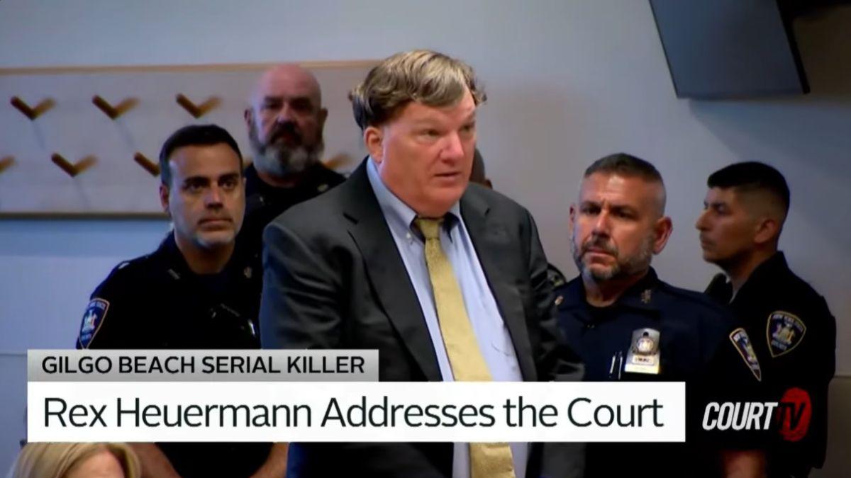 Heuermann stood as the judge admonished him in court.