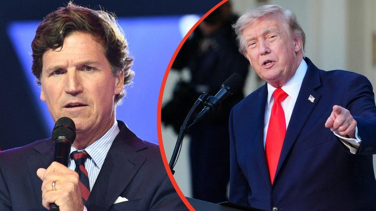 Photo of Tucker Carlson, Donald Trump